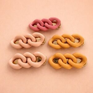 ANTHROPOLOGIE CHAIN LINK HAIR CLIPS
